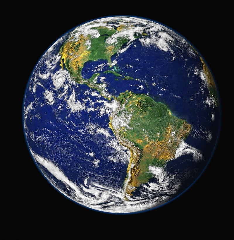 Surreal Hand Globe